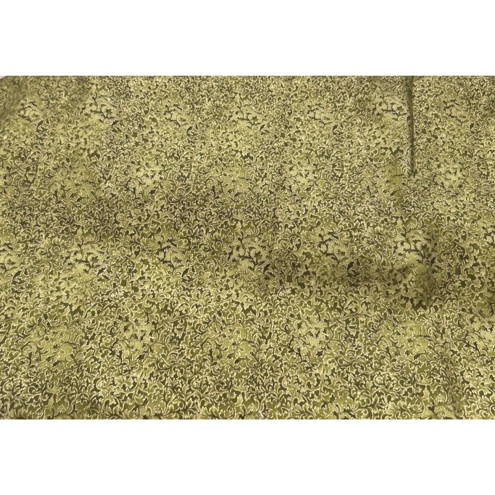 Peggy Toole Robert Kaufman Cotton Quilting Fabric Green Florentine 1 Yd X 41"